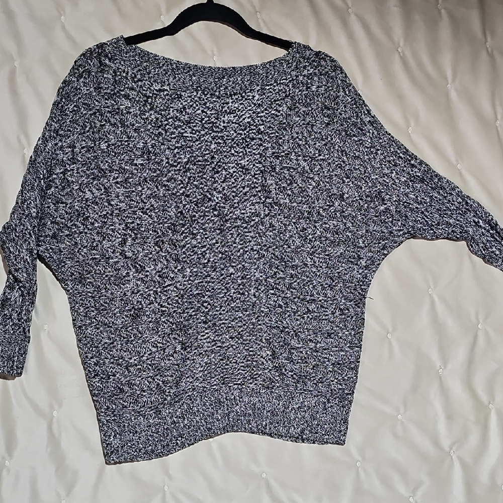 New York & Company Black and White Knit Sweater